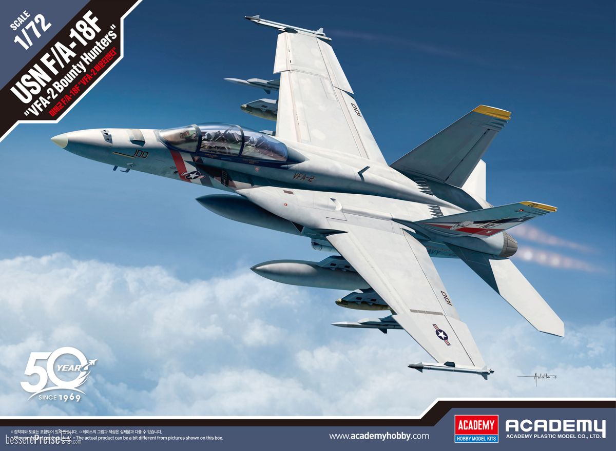 Academy 12567 - 1/72 USN F/A-18F VFA-2 Bounty Hunters