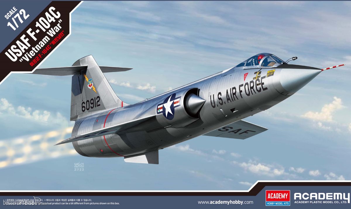 Academy 12576 - 1/72 USAF F-104C Vietnam Krieg