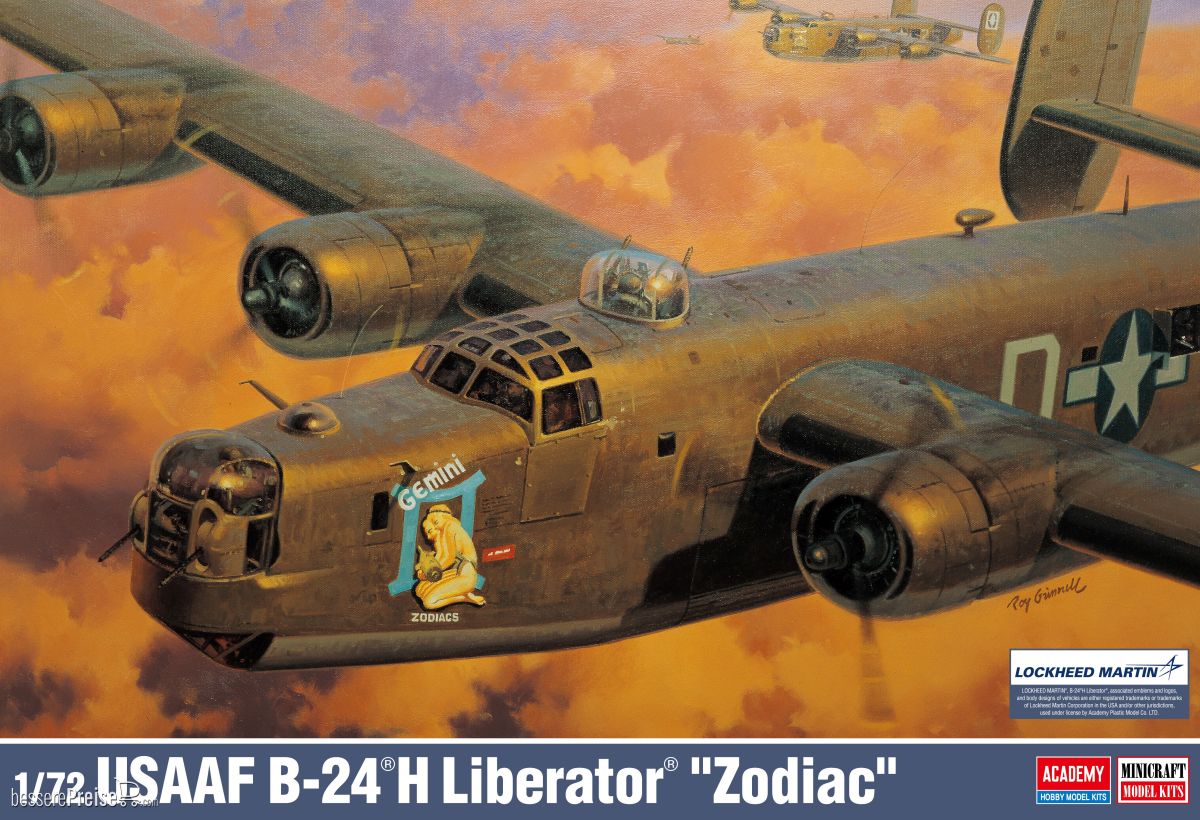 Academy 12584 - 1/72 USAAF B-24H Liberator Zodiac