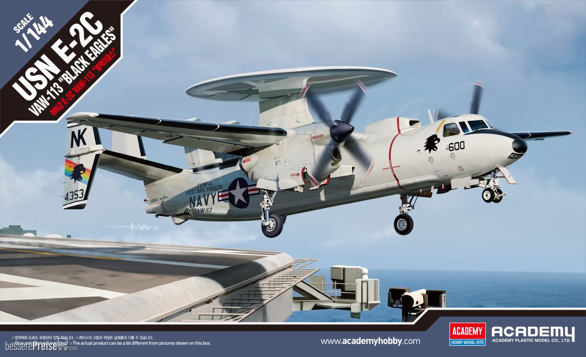 Academy 12623 - 1/144 USN E-2C Vaw-113 Black Eagles