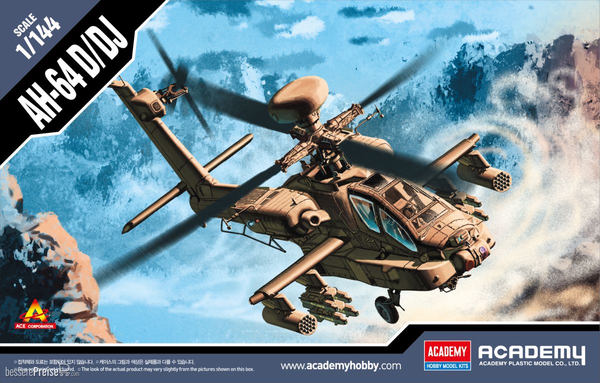 Academy 12625 - 1/144 Ah-64D/Dj