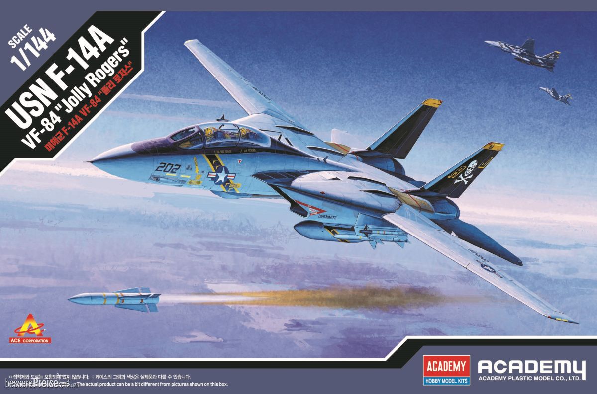 Academy 12626 - 1/144 USN F-14A Vf-84 Jolly Rogers