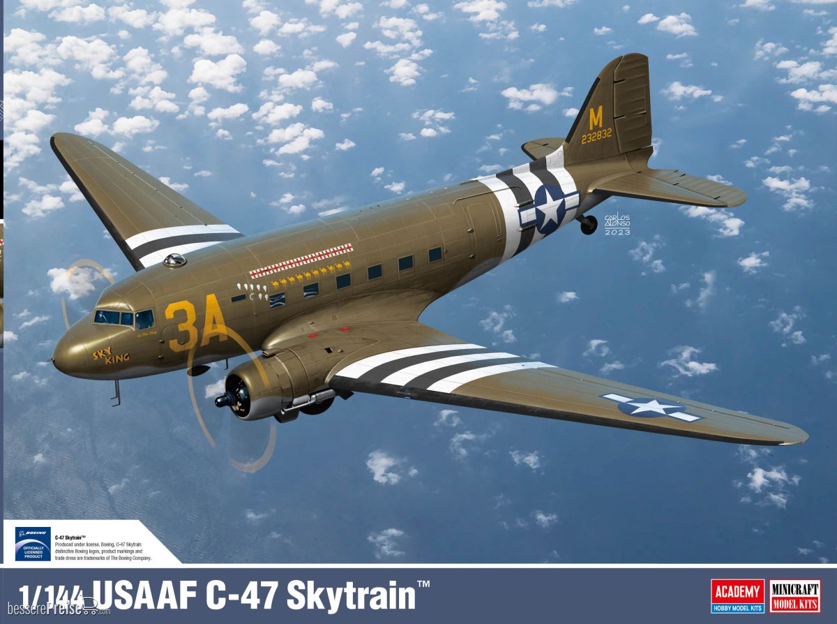 Academy 12633 - 1/144 USAAF C-47 Skytrain