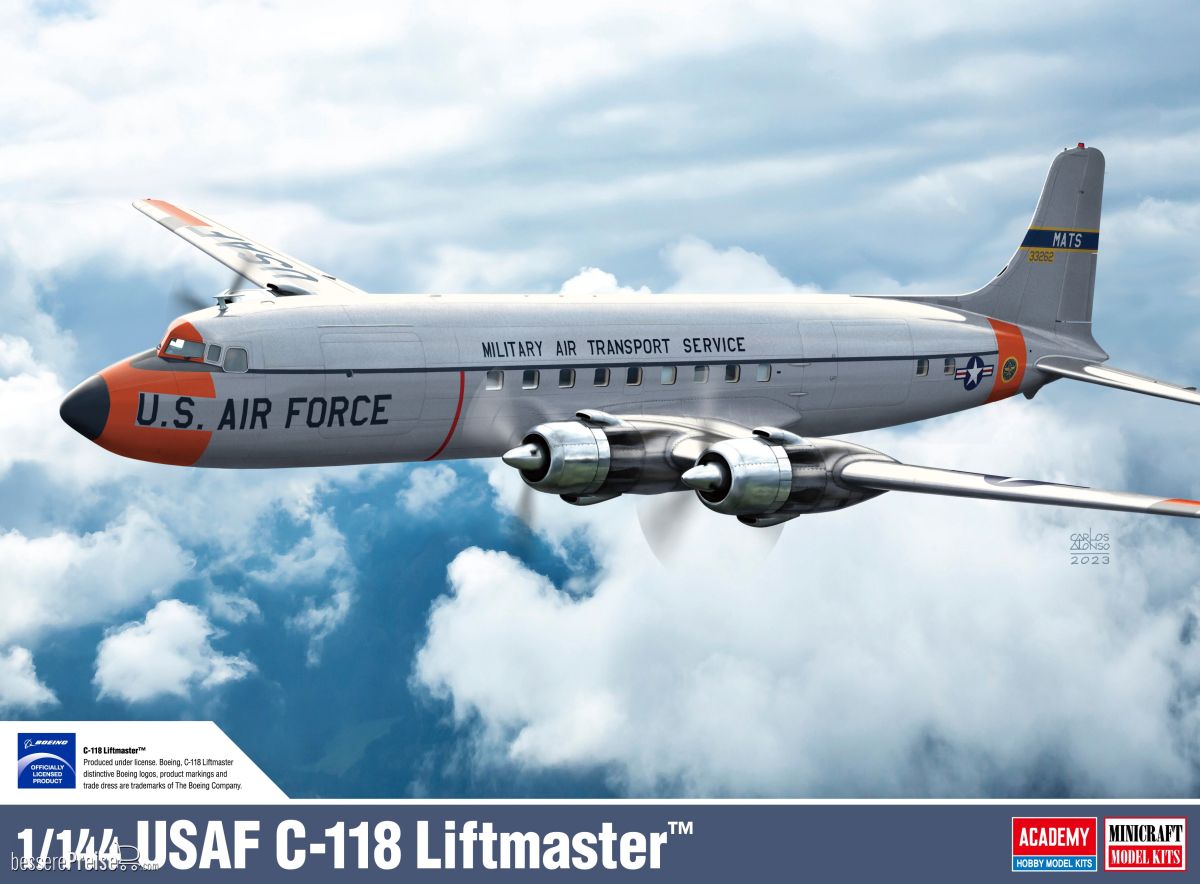 Academy 12634 - 1/144 USAF C-118 Liftmaster