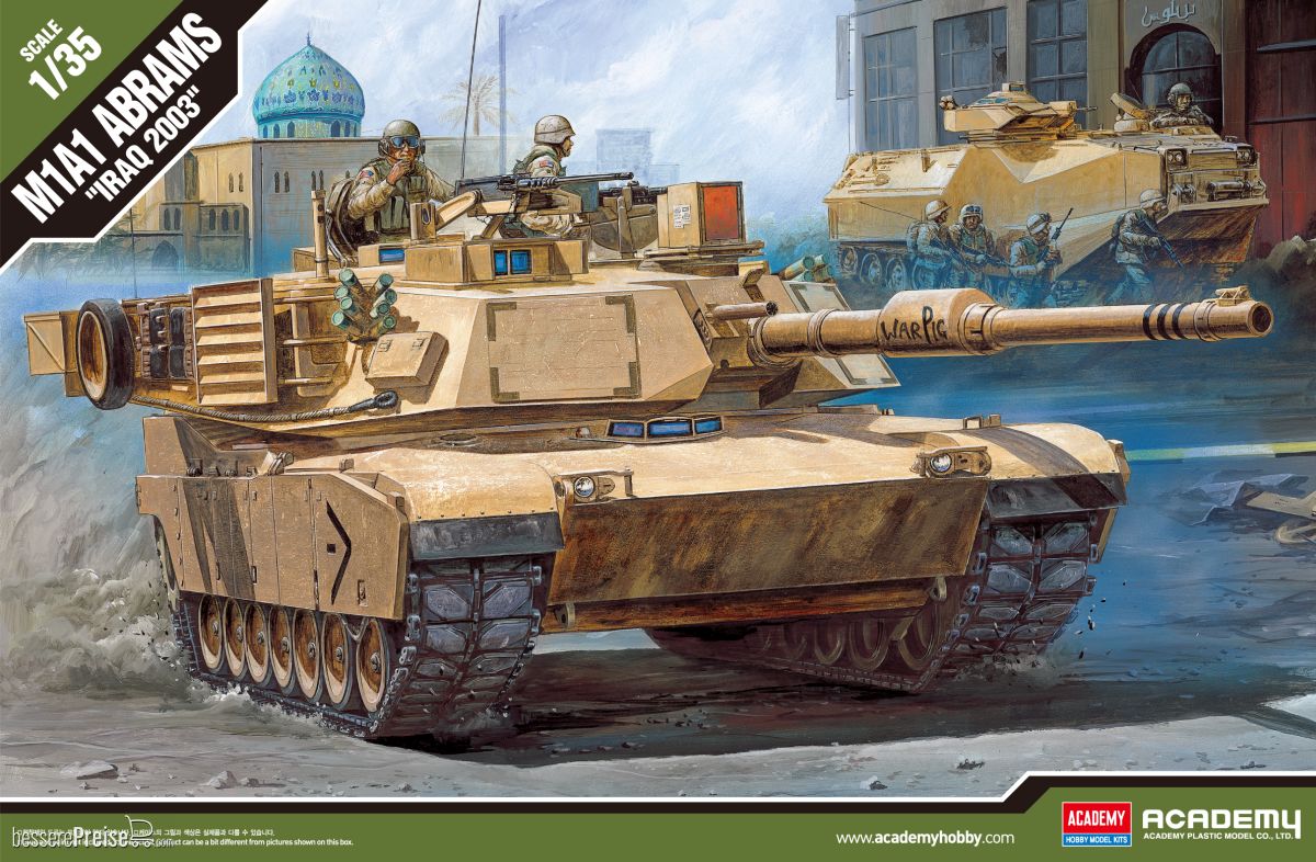 Academy 13202 - 1/35 M1A1 Abrams Irak 2003