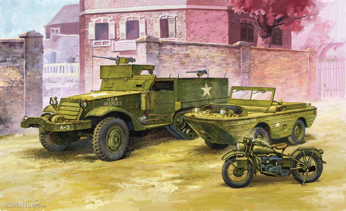 Academy 13408 - 1/72 M3 U.S Half Track