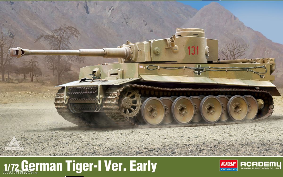 Academy 13422 - 1/72 Tiger I, frühe Version