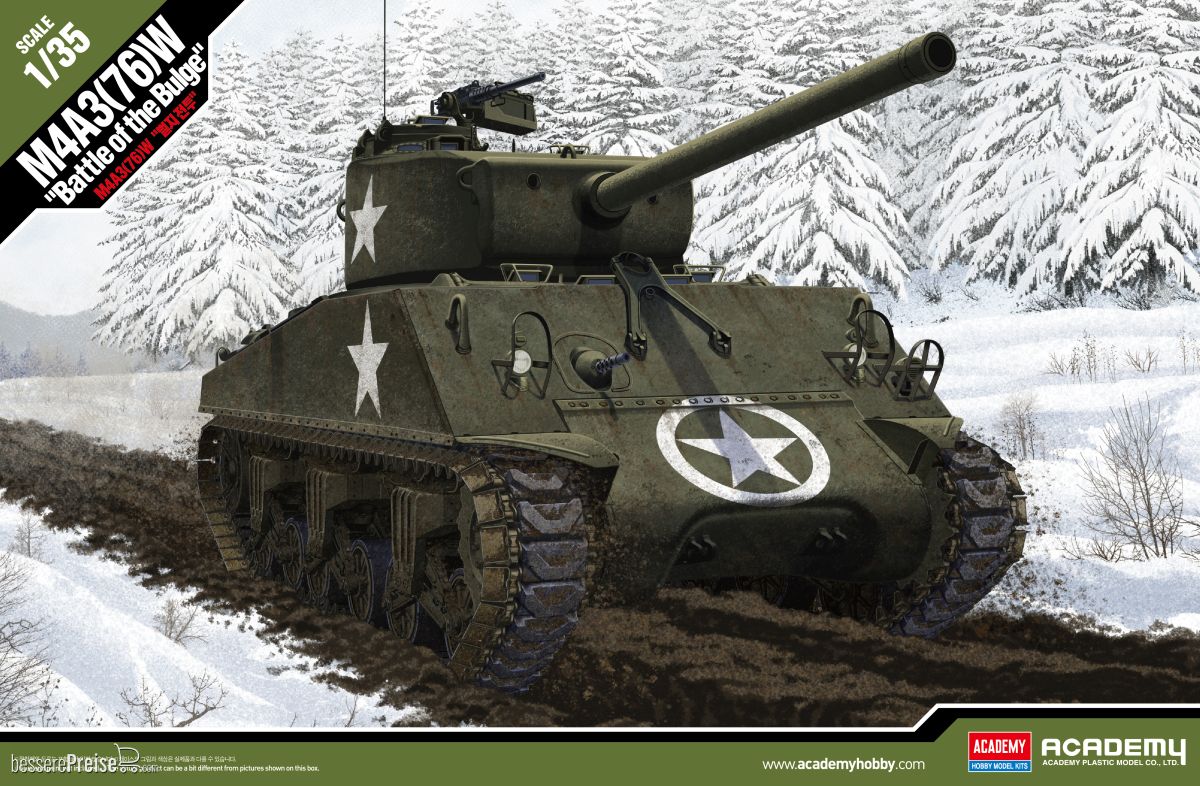 Academy 13500 - 1/35 M4A3 76W Ardennenoffensive