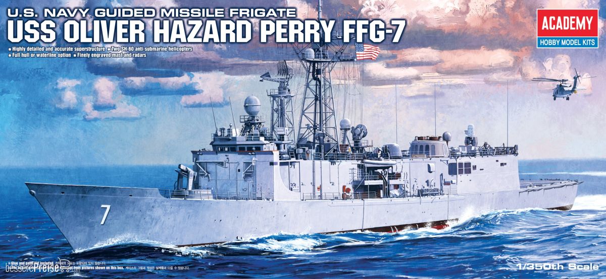 Academy 14102 - 1/350 USS Olivier Hazard Perry FFG-7