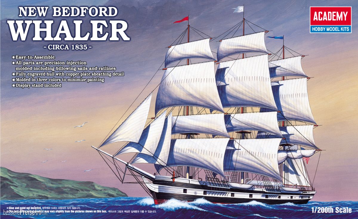 Academy 14204 - 1/200 New Bedford Whaler