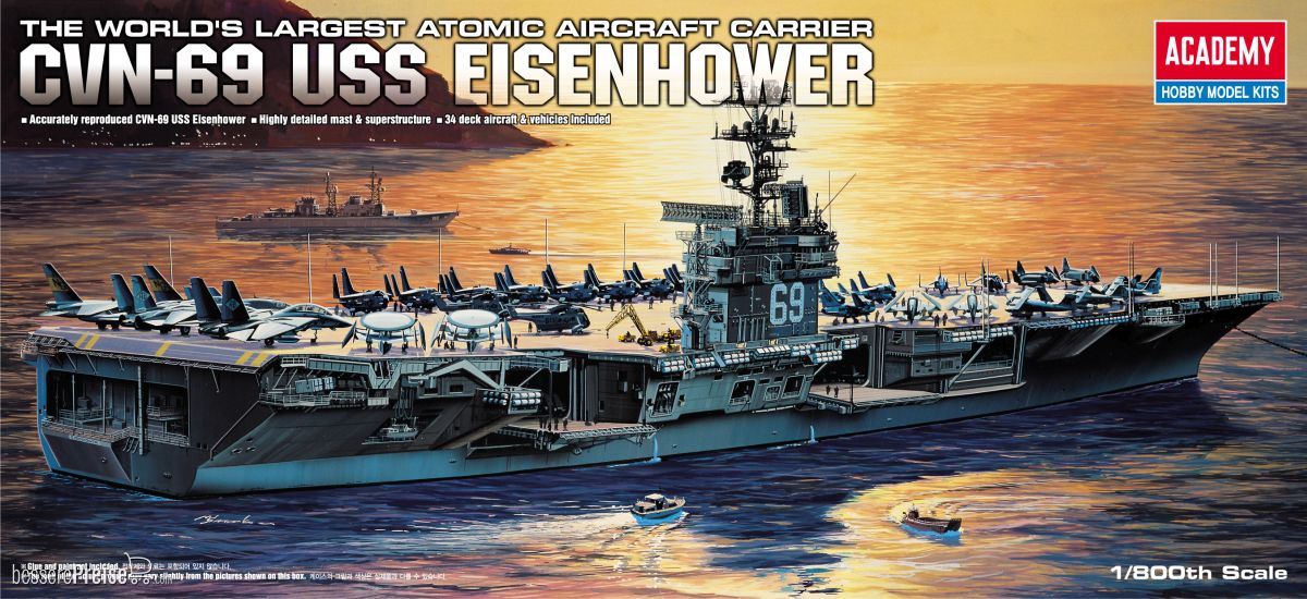 Academy 14212 - 1/800 USS Eisenhower CVN 69