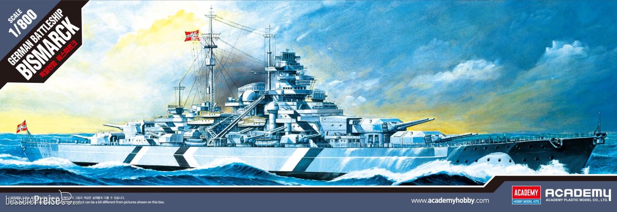 Academy 14218 - 1/800 DKM Bismarck Static