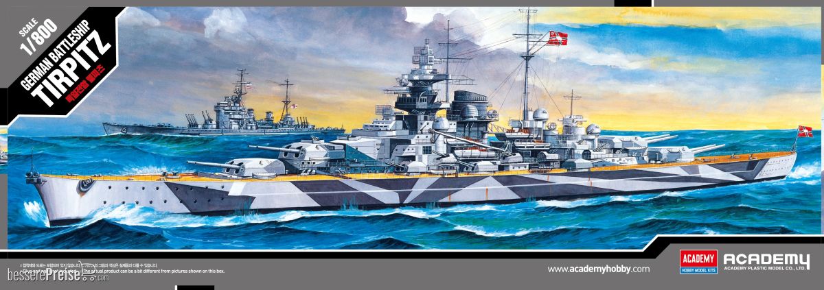 Academy 14219 - 1/800 DKM Tirpitz Static