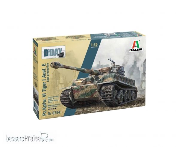 Italeri 510006754 - 1:35 Pz.Kpfw. VI Tiger I Ausf. E sp Prod