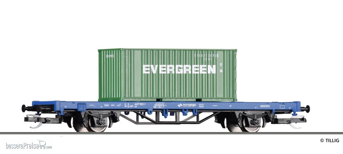 Tillig 523304 - TT Start-Containertragwagen Lgs, 3, PKP Cargo, Ep.VI