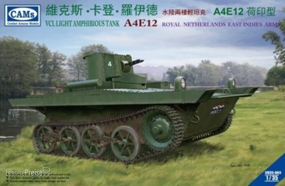 Riich Models CV35003 - VCL Light Amphibious Tank A4E12 Royal Ne Netherlands East Indies Army in 1:35