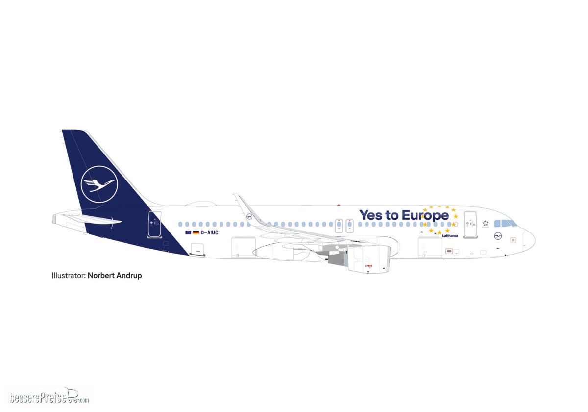 Herpa 538176 - A320 Lufthansa Yes