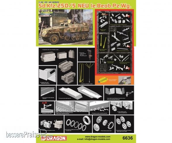 Dragon 540006636 - 1:35 Sd.Kfz.250/5 NEU le.Beob.Wg.