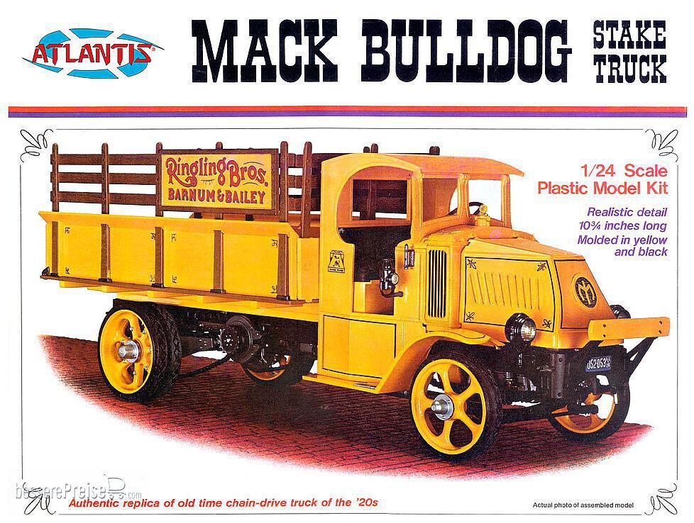 Atlantis 562402 - 1/24 Mack Bulldog Stake Truck, 1926