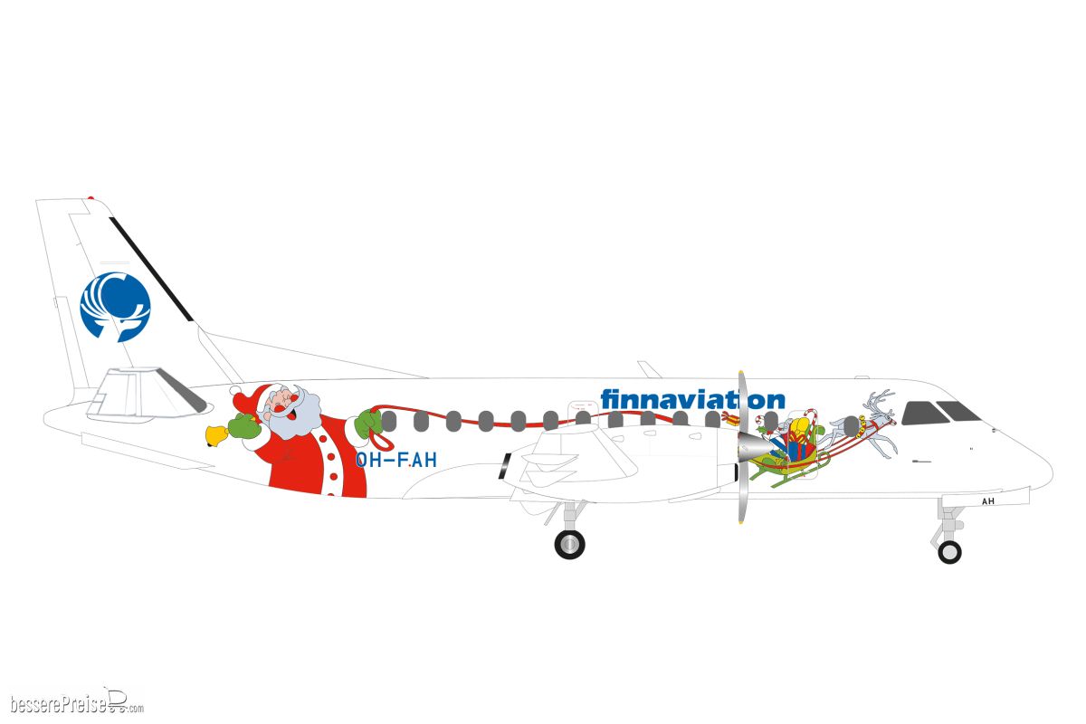 Herpa 573245 - Finnaviation Saab 340 ´Santa´