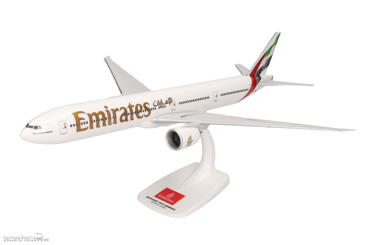 Herpa 614306 - Emirates Boeing 777-300ER - new 2023 colors