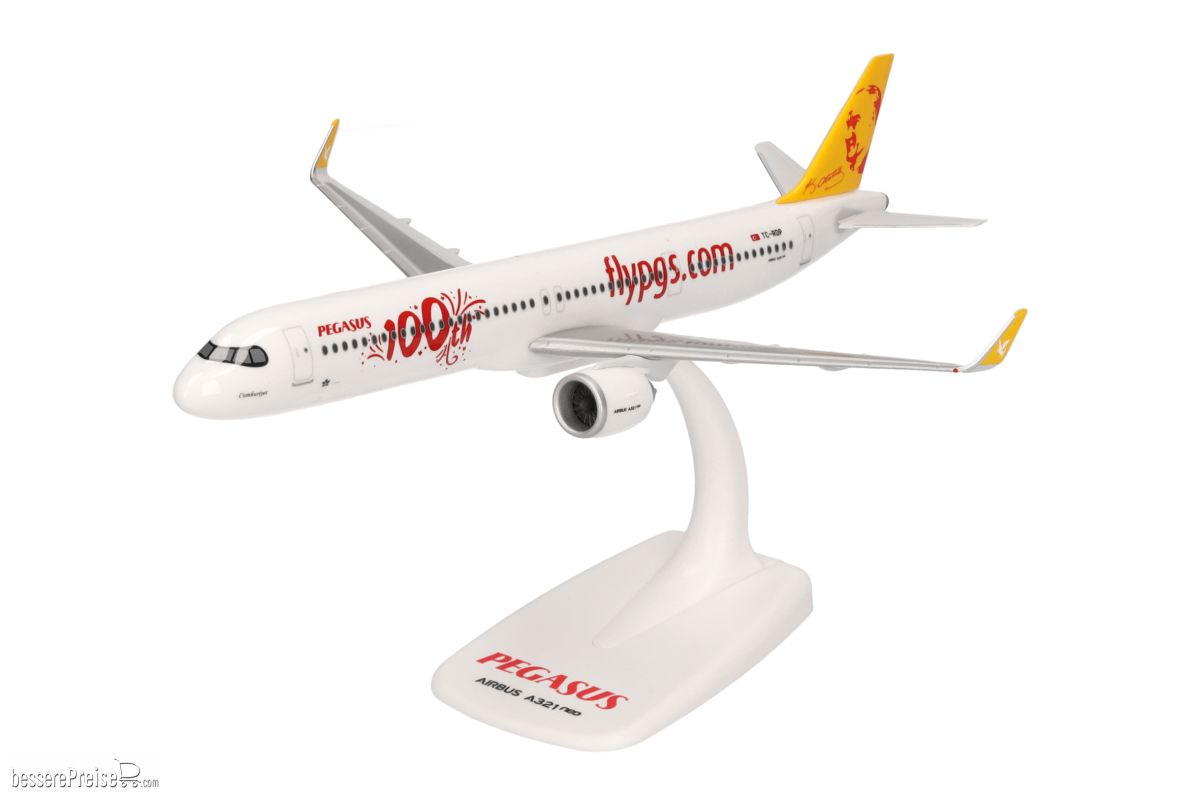 Herpa 614320 - Pegasus Airlines Airbus A321neo ´100th´