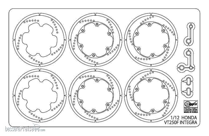 Hasegawa 621766 - 1/12 Photo-Ätzteile für Honda VTF250F