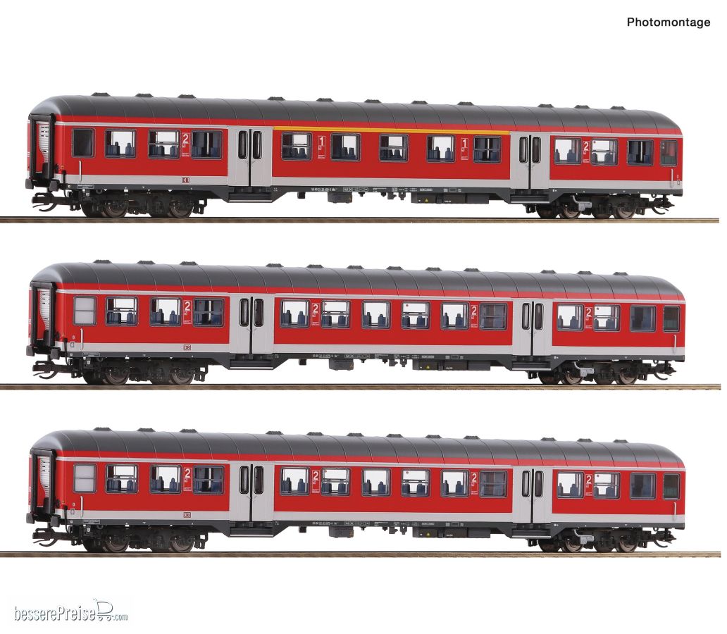 Roco 6280021 - 3-tlg. Set: Nahverkehrswagen, DB AG