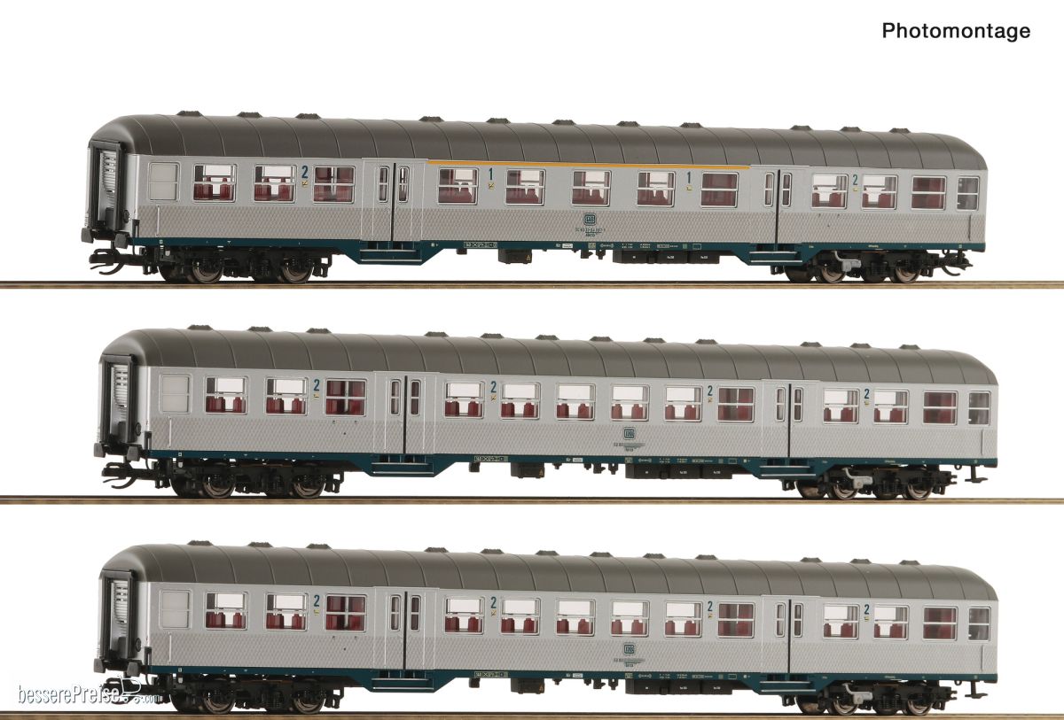 Roco 6280023 - 3-tlg. Set: Nahverkehrswagen, DB