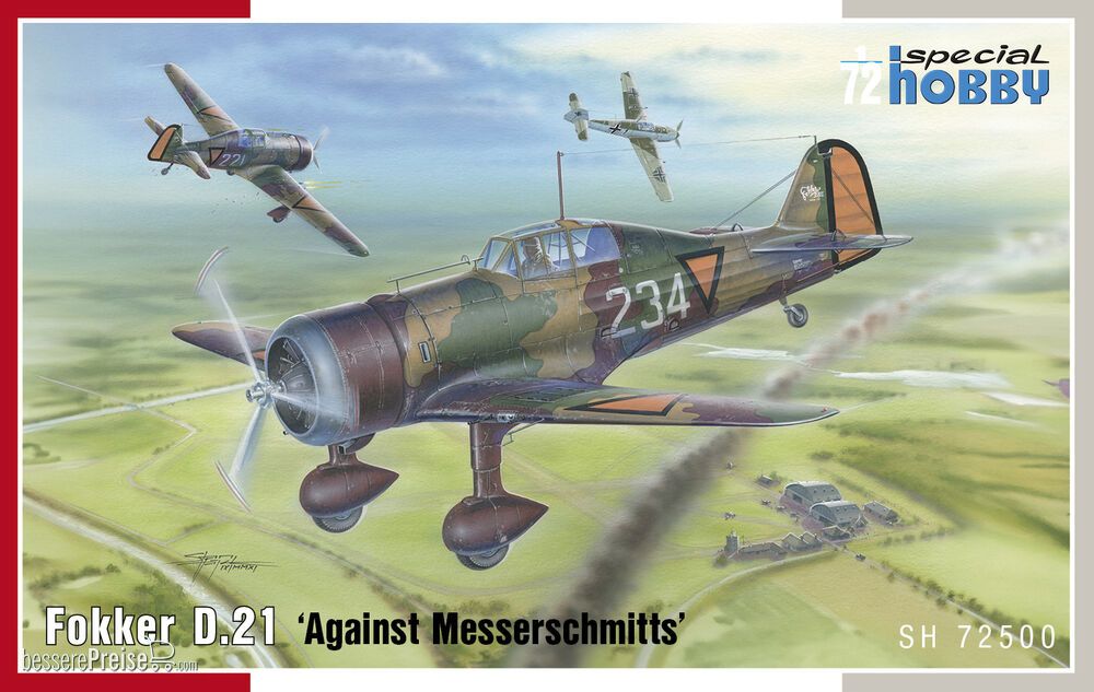 Special Hobby 100-SH72500 - Fokker D.21 Against Messerschmitts