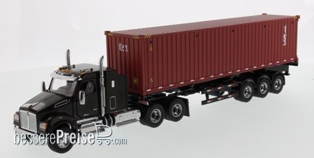 Diecast Masters 71060 - Kenworth T880 SFFA 40 Sleeper Tandem Tractor & 40Ft Container Zugmaschine - 2 Achs & 40Ft Container