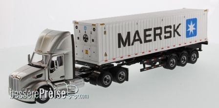 Diecast Masters 71069 - Peterbilt 579 Day Cab Tractor w. 40´ Container Zugmaschine 2 Achs u. 40´ Maersk Container