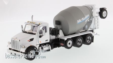 Diecast Masters 71074 - Peterbilt 567 McNeilus Bridgemaster concrete mixer Zementmischer mit roter Kabine und weißer Mischer