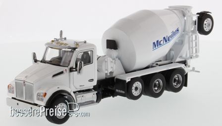 Diecast Masters 71081 - Kenworth T880 SBFA McNeiluse Bridgemaster concrete mixer Zementmischer mit weißer Kabine und Mischer