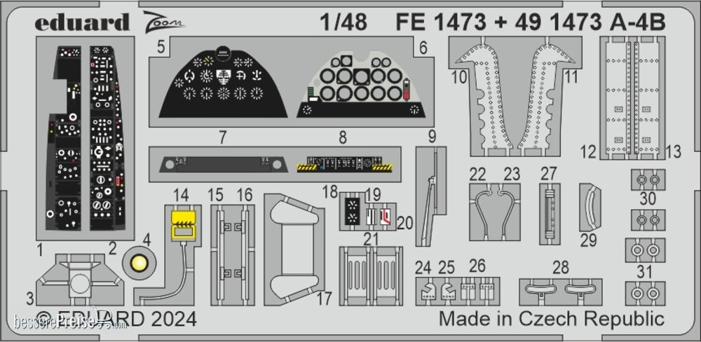 Eduard Accessories FE1473 - A-4B