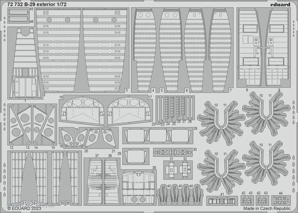 Eduard Accessories BIG72177 - 1/72 B-29 1/72