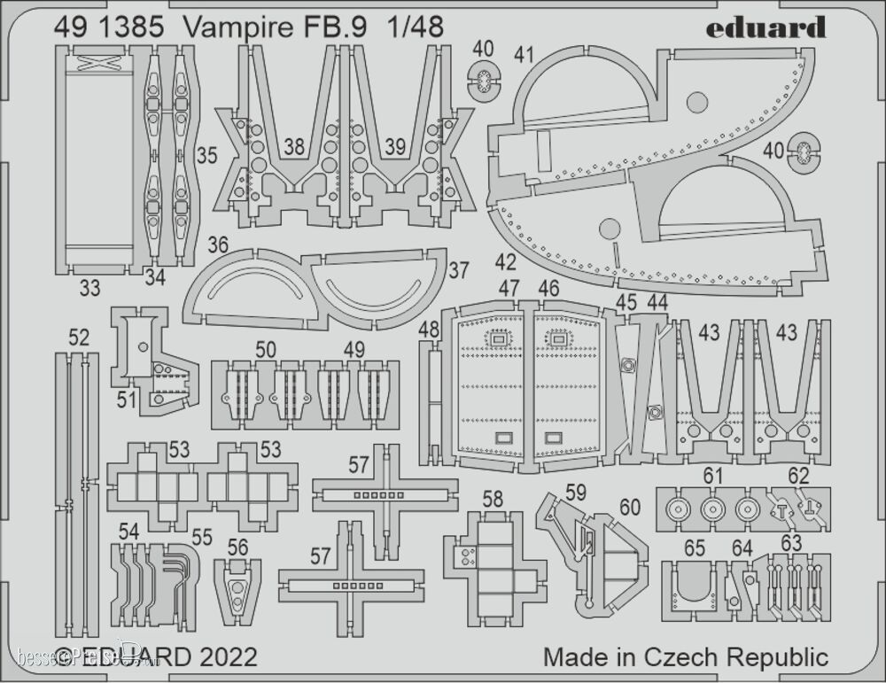 Eduard Accessories BIG49395 - 1/48 Vampire FB.9 1/48