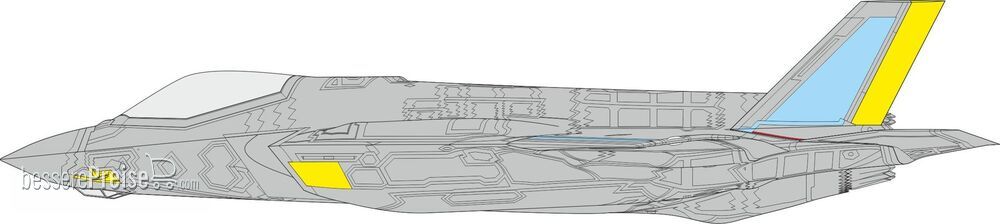 Eduard Accessories CX655 - 1/72 F-35A RAM panels late 1/72 TAMIYA