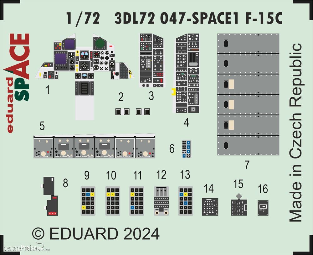 Eduard Accessories 3DL72047 - F-15C SPACE