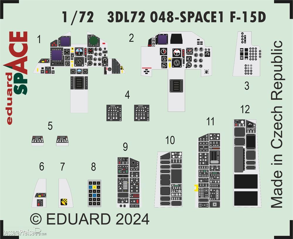 Eduard Accessories 3DL72048 - F-15D SPACE