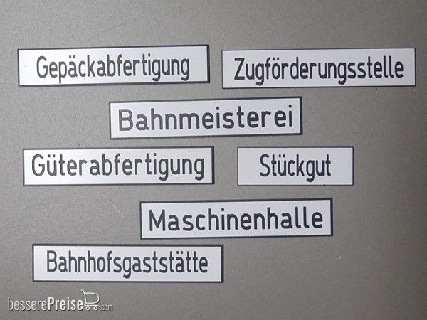 Heyn 7520.1 - Schilder Bahnbetrieb 13mm hoch: