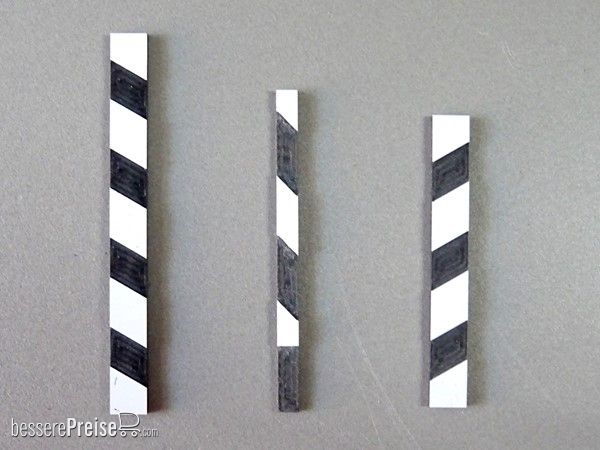 Heyn 7577.1 - Signalmastenmarkierung 4 schwarze Streifen diagonal