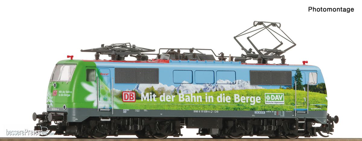 Roco 7580026 - Elektrolokomotive 111 039-4 ´DAV´, DB AG