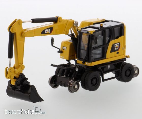 Diecast Masters 85612 - Caterpillar M323F Rail Zweiwegenbagger (Signal Gelb)