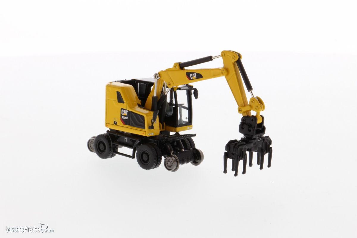 Diecast Masters 85656 - Caterpillar M323F Rail Zweiwegenbagger (Cat Gelb)