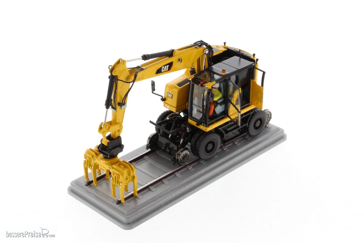 Diecast Masters 85661 - Caterpillar M323F Rail Zweiwegenbagger (Signal Gelb)