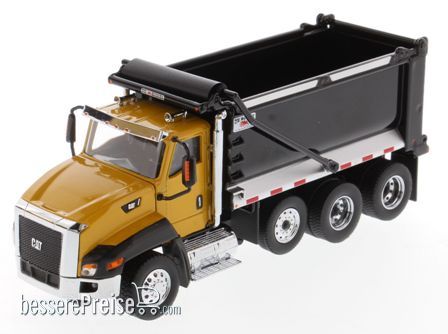 Diecast Masters 85668 - Caterpillar CT660 w. OX Stampede Dump Body Kieper m. rote Kabine und schwarzer Kieper