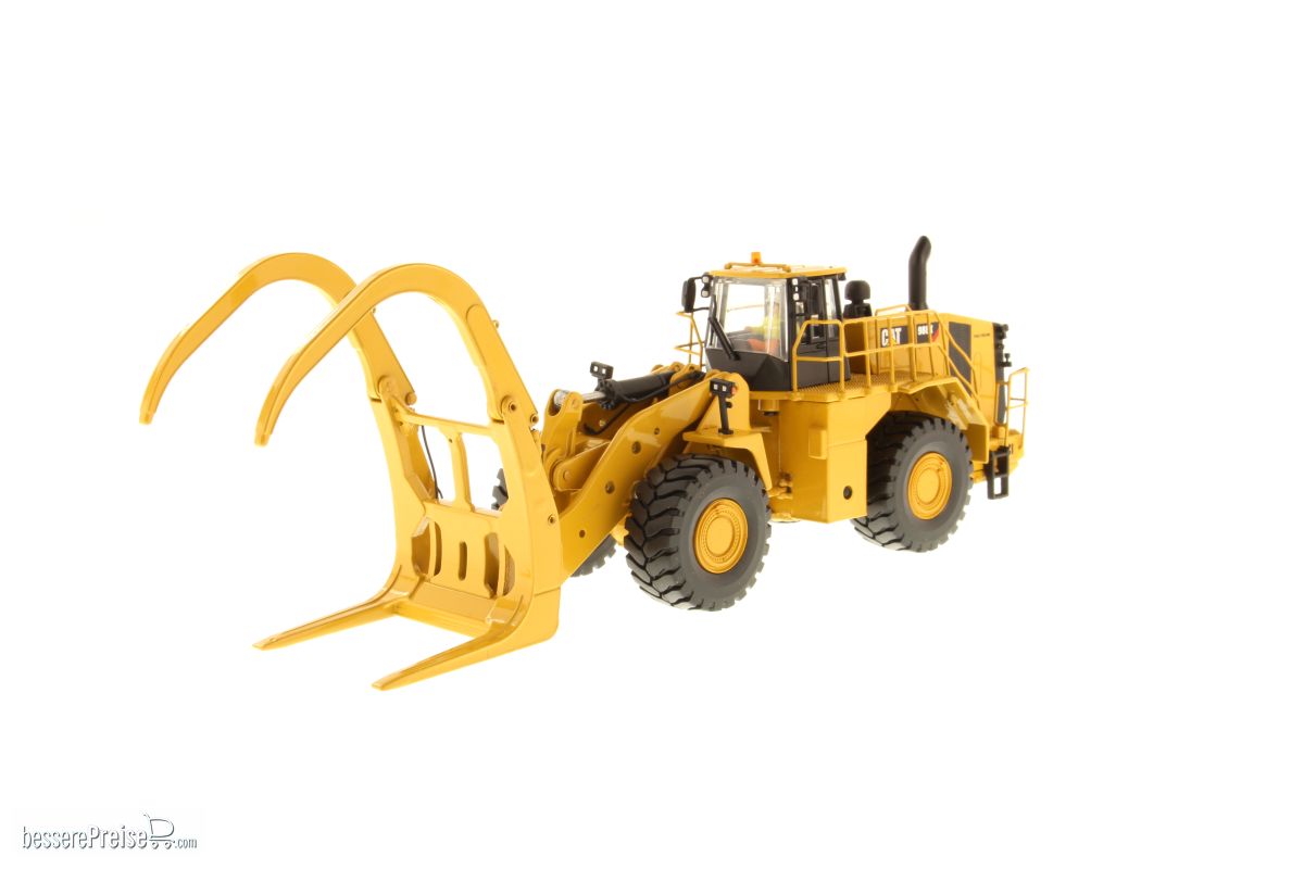 Diecast Masters 85917 - Caterpillar 988K Radlader mit Baumstamm Greifer