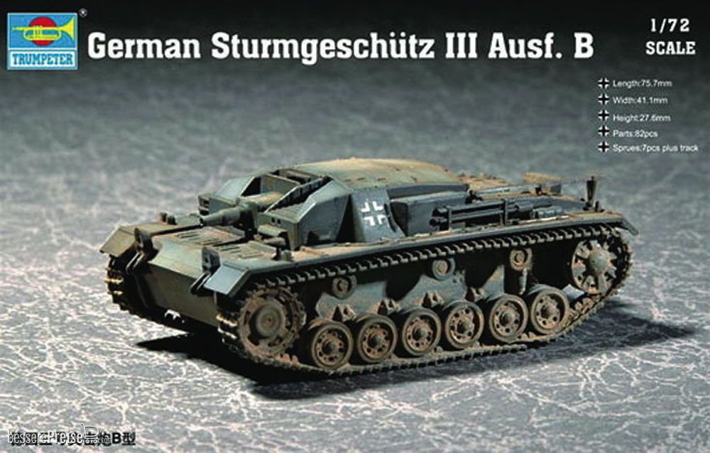 Trumpeter 07256 - German Sturmgeschütz III Ausf. B