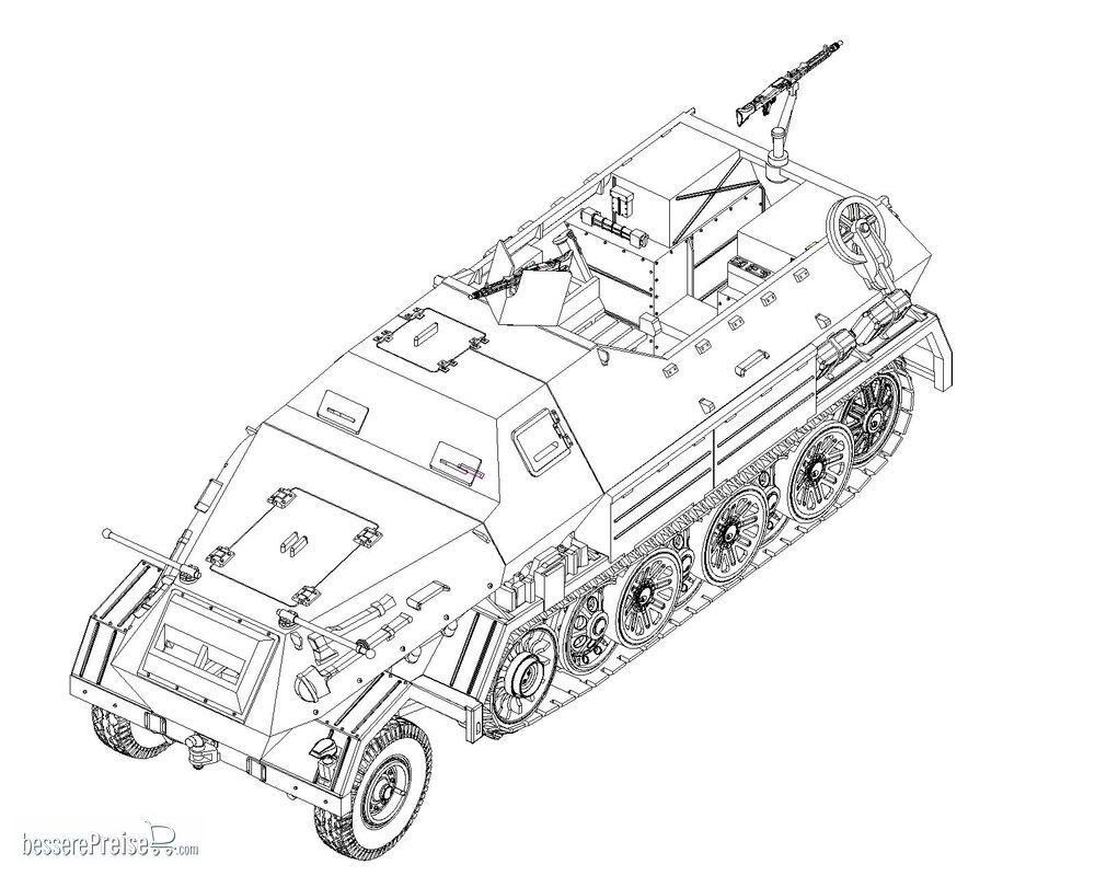 Trumpeter 07404 - Sd.Kfz.8 Gepanzerte 12t